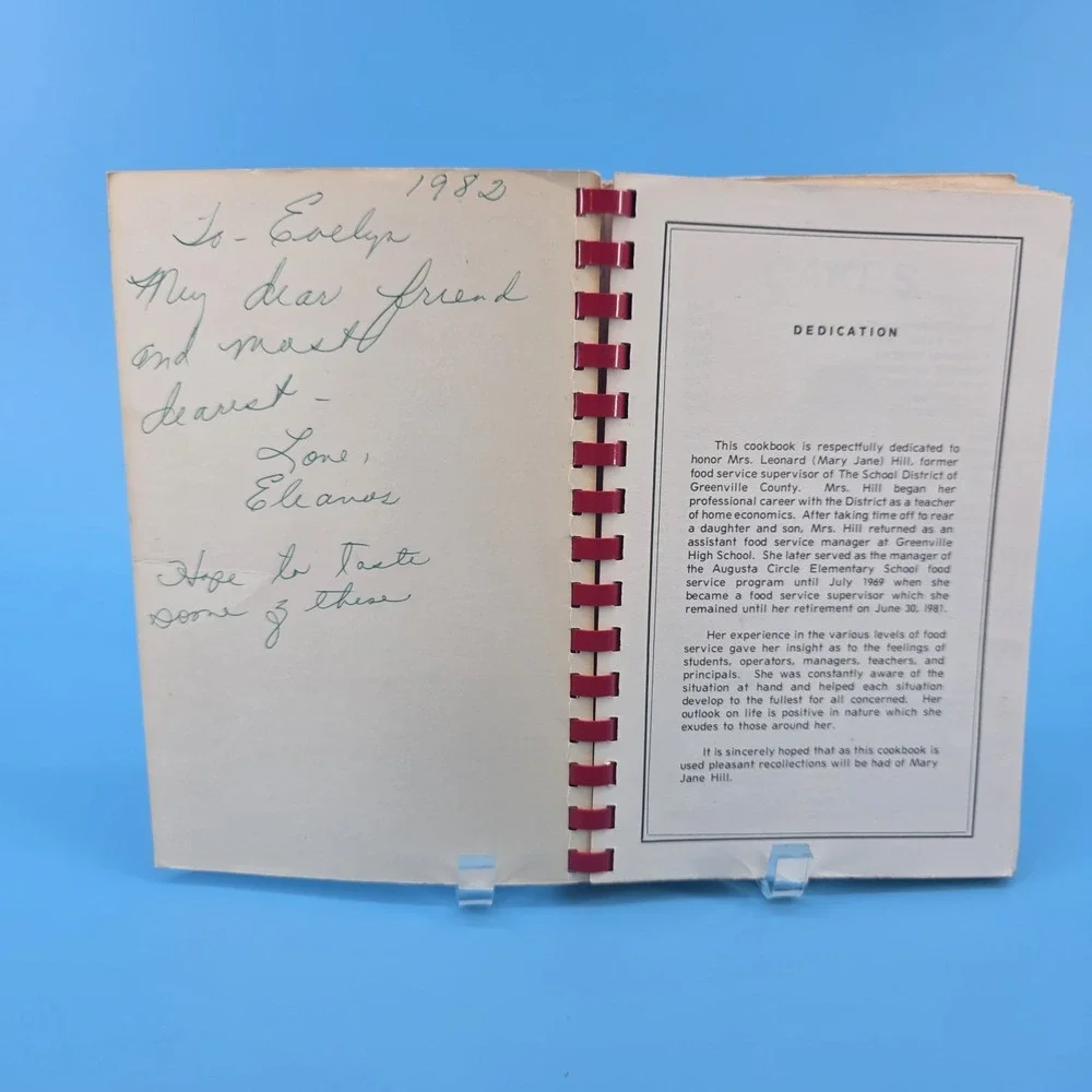Greenville‎ County School Food Service Association Cookbook (South Carolina)
